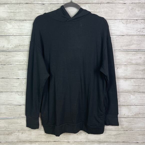 Aerie Offline Oversized Black Hoodie Size Small - Picture 1 of 4